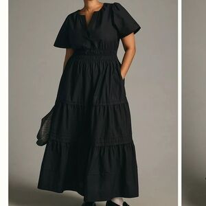 Anthropologie Somerset Maxi Dress Black 1X